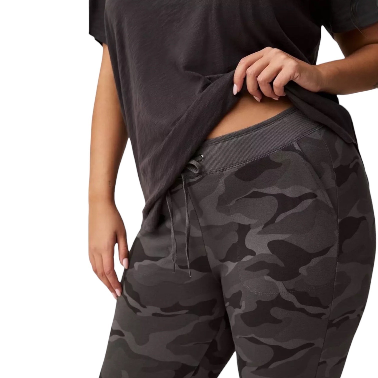 Torrid Camo Grey Full-Length Jogger Leggings W/Drawstring & Pockets Nwt Size 4x